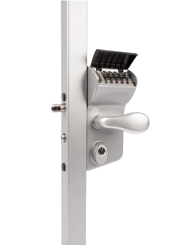 [P00013434-SILV] LOCINOX LMKQV2 VINCI - SERRURE À CODE MÉCANIQUE EN APPLIQUE (Carré, 10 à 30, Argent)