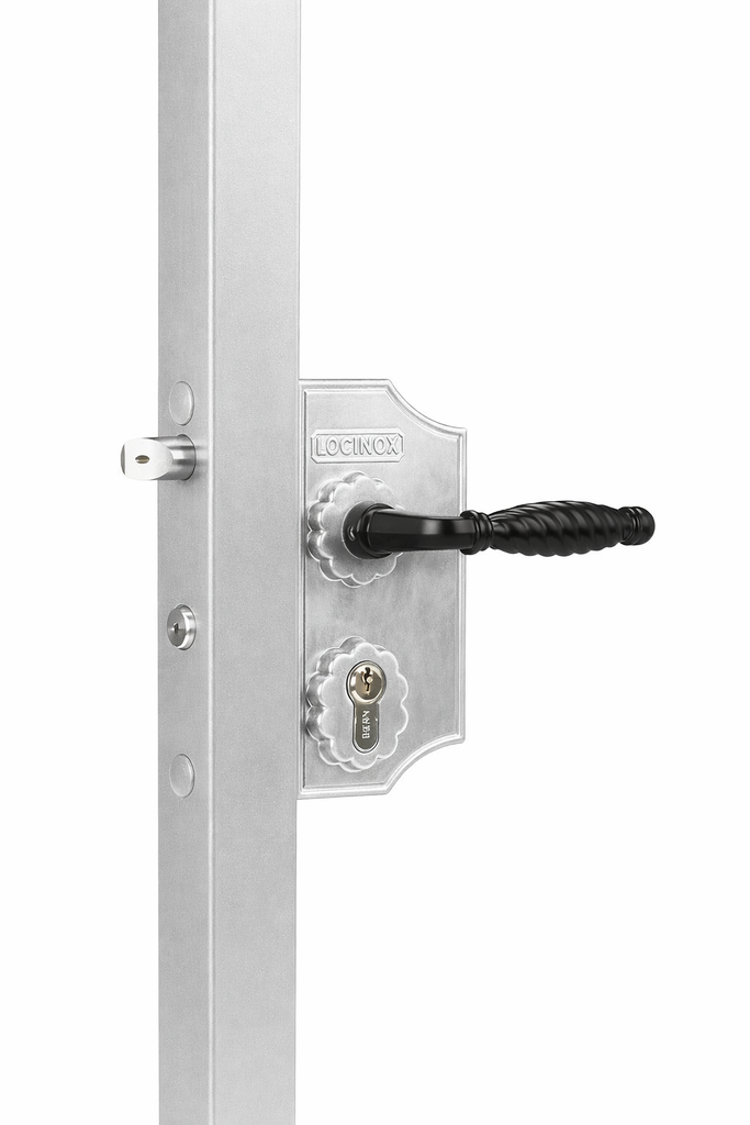 LOCINOX LAKQH2 GRANDE SERRURE EN APPLIQUE POUR PORTAIL ORNEMENTAL