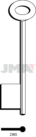 JMA BRUTE SLEUTEL PROFIEL 239G