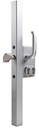 LOCINOX LGKZD1 SERRURE EN APPLIQUE POUR PORTAILS COULISSANTS AVEC SERRURE À DOUBLE CYLINDRE