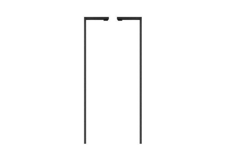 [411265.LI] ALUMINIUM-TÜRGRIFF MODELL DK 05 ⧄ 20/40 - Paar (Linksweisend)
