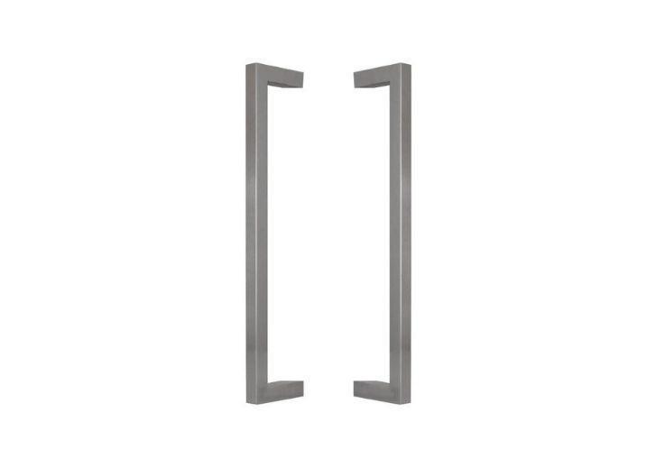 [333510] INOX DOOR HANDLE MODEL U90°KS 01 ⧄ 30/30 - pair (301-400)