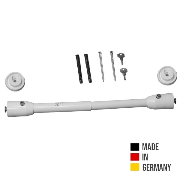 [1-S_W_39-51] ADE S-SERIE VENSTERSTANG (Wit, 390 - 510)