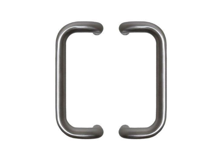 INOX DEURGREEP MODEL D Ø 32 - paar