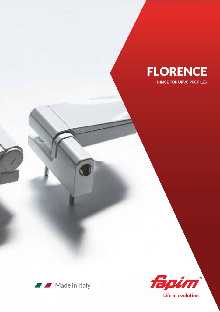 [7640I_32] FAPIM OPBOUWSCHARNIER FLORENCE (Weiß (32), 80, 15-20)