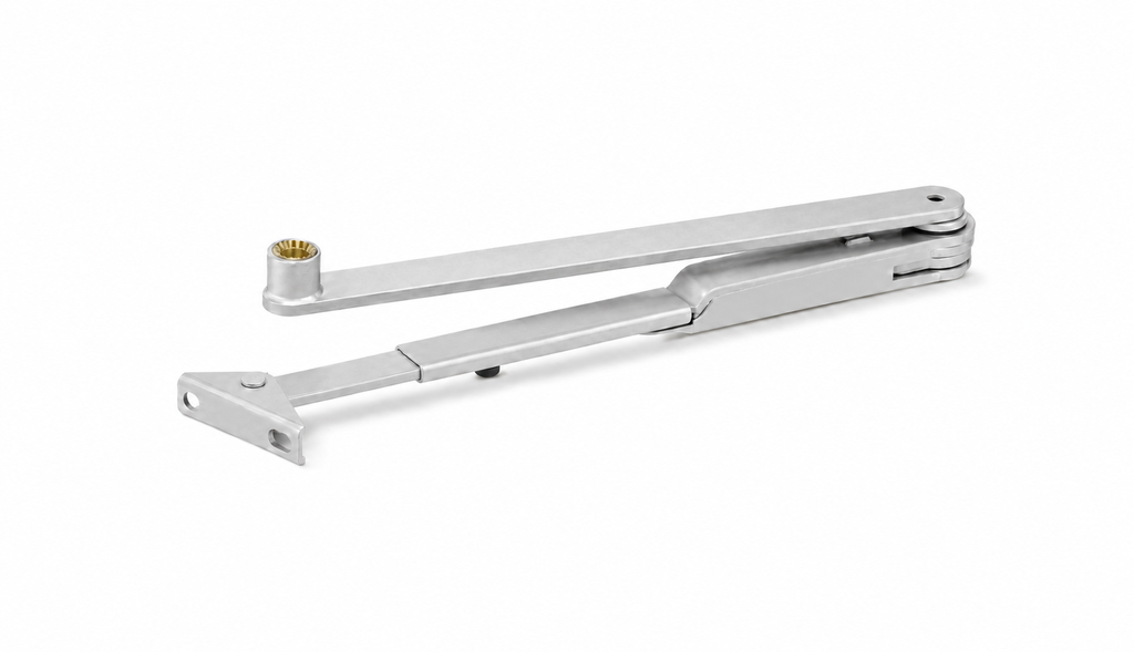 [102454] GEZE SCHAARARM MET VASTZET FUNCTIE VOOR DEURPOMP TS 2000 / TS 4000 (Nee, Zilver)