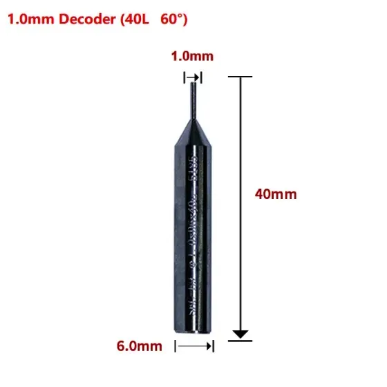 [KC-T2] KUKAI STANDAARD PUNTGEBOORDE SLEUTEL DECODER 1.0 MM