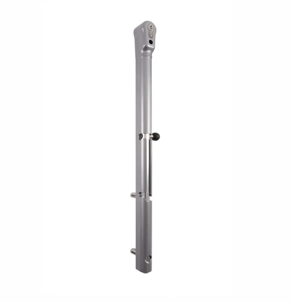 [P00006405-SILV] LOCINOX KEYDROP VERGRENDELBARE GRONDGRENDEL (Zilver gelakt)