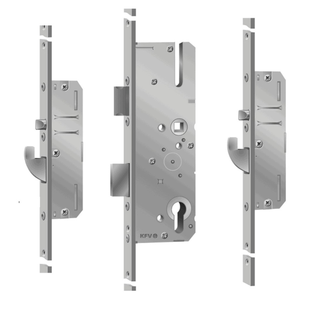 [3457480] KFV REEKS AS/BS 2600 MEERPUNTSLOT MET HAAK-PIN COMBINATIE (25, Vlak 16, Verzinkt, Dag- & nachtslot, B001)