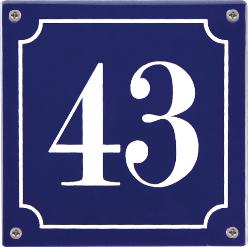 PLAQUE PERSONNALISÉE EN ÉMAIL