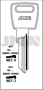 [NEF-3] JMA BRUTE SLEUTEL PROFIEL NEF-3