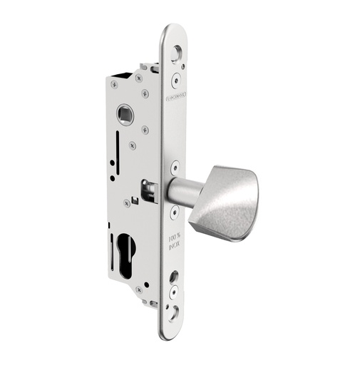 LOCINOX MORTICE LOCK FOR SLIDING GATES AND SURFACE-MOUNTED LOCK KEEPER
