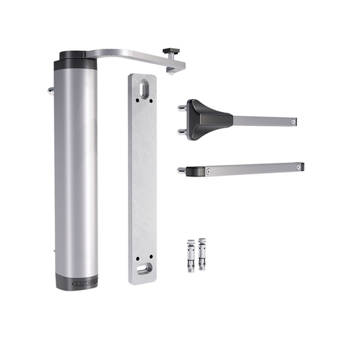 [P00009356-SILV] LOCINOX VERTICLOSE-2 WALL POWERFUL AND ALL-ROUND HYDRAULIC GATE CLOSER FOR WALL MOUNTING